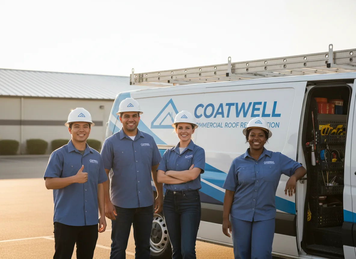Commercial roof coating company in Revelo, KY