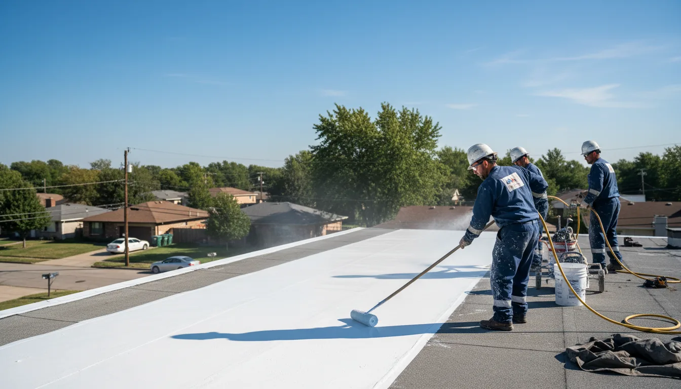Commercial roof coating in Revelo, KY near me